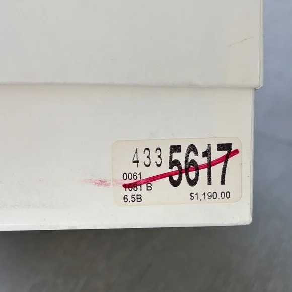 Alexander McQueen Black Heeled Boots with Silver Tips - Picture 5 of 5